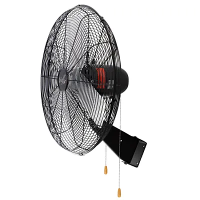 The Vie Air 24 Inch Tilting Wall Mountable Heavy Duty Commercial Strength Oscill