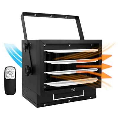 Vie Air 7500W Portable Hard-Wire Installation Garage Heater With Remote and Vert