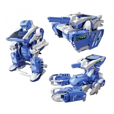 DIY 3 in 1 Solar Powered Transforming Robot