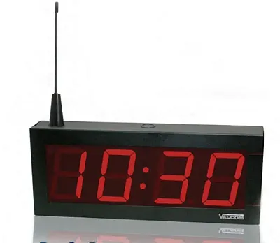 VALCOM V-DW2440B 4.0&quot; Wireless Digital Clock, 24V