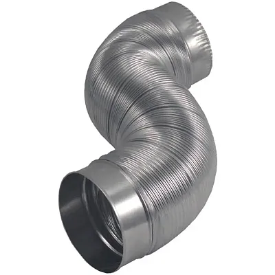 DEFLECTO AM42 Semi-Rigid Flexible Aluminum Duct (4&quot; x 2&#039;)