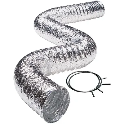 Deflecto Flxc0405 Aluminum Duct (2-Ply; 5Ft; Ul 181 Class 1)