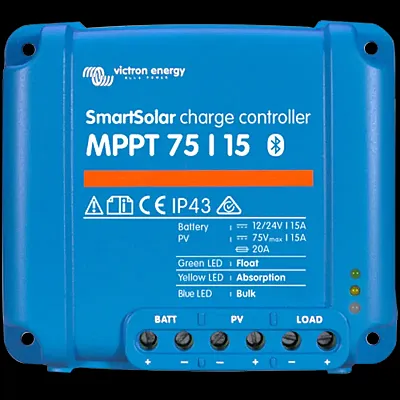 VICTRON ENER SCC0750150 Smartsolar Mppt 75/15 Chrg Cntrlr