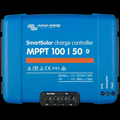 VICTRON ENER SCC1100502 Smartsolar Mppt 100/50 Chrg Cntrlr
