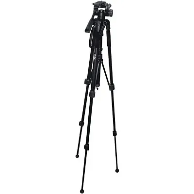 Vivitar Viv-Vpt-2457 Professional Tripod With 3-Way Fluid Pan Head (57 Inches)