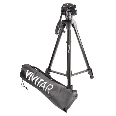 Vivitar Viv-Vpt-3662 Professional Tripod With 3-Way Fluid Pan Head (62 Inches)