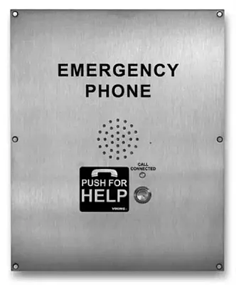 Viking Electronics E-1600-02-IP Voip Ada Stainless Steel Emergency Phone