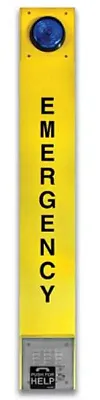 Viking Electronics E-1600-BLTIPEWP Voip Yellow Emergency Tower Phone