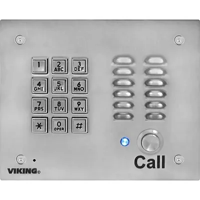 Viking Electronics K-1700-IP Voip Stainless Steel Vandal Resistant