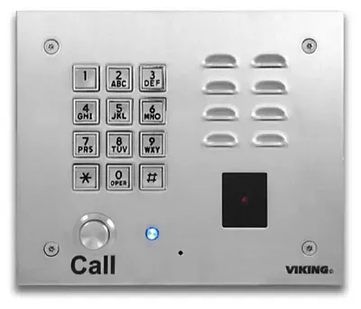 Viking Electronics K-1770-3 Entry Phone With Keypad And Card Reader