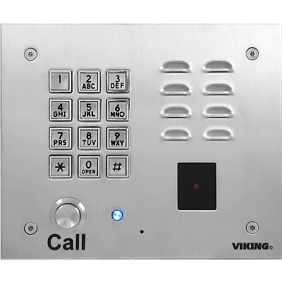 Viking Electronics K-1770-IP Voip Vandal Resistant Phone Stainless