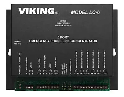 Viking Electronics LC-6 6 Port Line Concentrator For Emergency