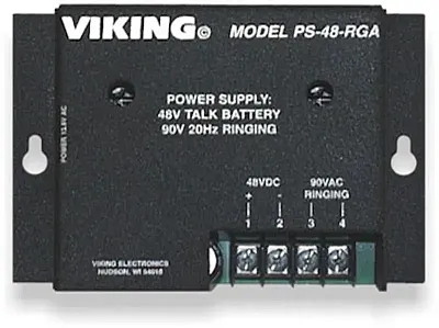 Viking Electronics Ps-48-Rga Power Supply, 48V Talk Battery