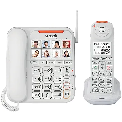 Vtech SN5147 Careline Amplified Corded/Cordless Phone
