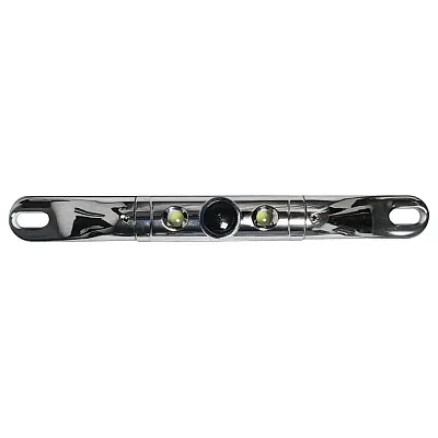 Boyo Short-Bar License Plate Cmos Color Camera Chrome Finish With Built In Led L