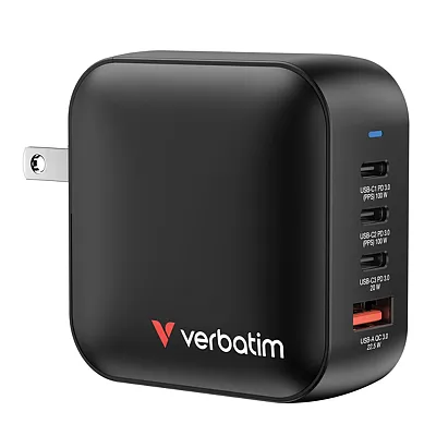 Verbatim 32231 100-Watt Mini Gan 4-Port Charger