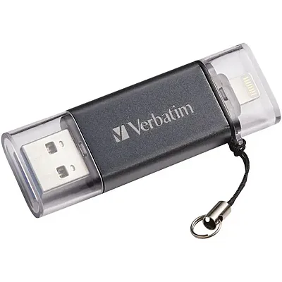Verbatim 49301 Istore &#039;N&#039; Go Usb 3.0 Flash Drive For Apple(R) Li