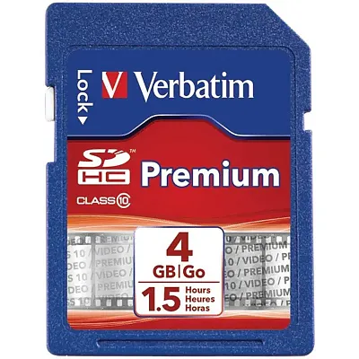 Verbatim 96171 Class 10 Sdhc(Tm) Card (4Gb)