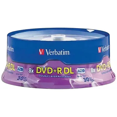 Verbatim 96542 8.5 Gb Dual-Layer Dvd+Rs (30-Ct Spindle)