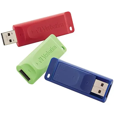 Verbatim 97002 4Gb Store &#039;N&#039; Go Usb Flash Drives, 3 Pk