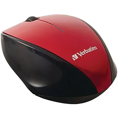 Verbatim 97995 Wireless Multi Trac Blue Led Optical Mouse (Red)
