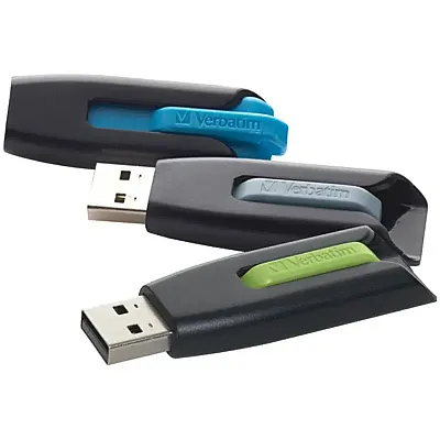 Verbatim 99126 Store &#039;N&#039; Go V3 Usb 3.0 Flash Drive (16Gb; 3 Pk; 