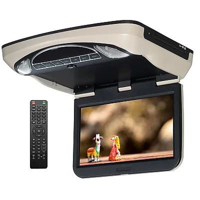 Movies To Go 10.1??? Overhead Monitor With Dvd Player Hdmi Input Ir/Fm Transmitt