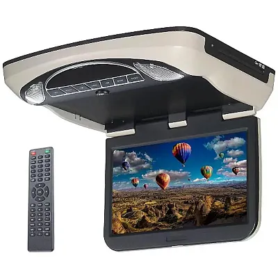 Movies To Go By Voxx 13.3&quot; Overhead Monitor W/Dvd Hdmi Input 3 Color Trim Rings