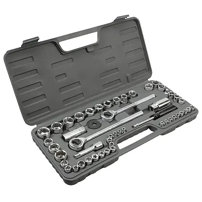 Performance Tool Sae/Metric Socket Set (52-Piece Set)