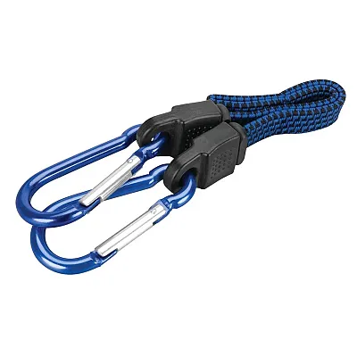 Performance Tool 12-Inch Flat Bungee W/ Carabiner