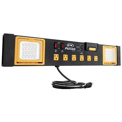 Performance Tool 120V Workbench Power Station With Led Worklights