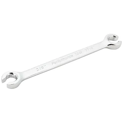 Performance Tool Sae Flare Nut Wrench - 3/8" X 7/16"