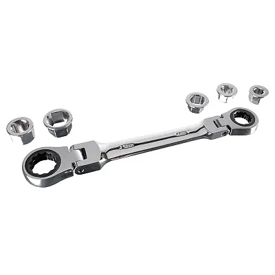 Performance Tool Metric 7-In-1 Met Ratcheting Flex Head Wrench
