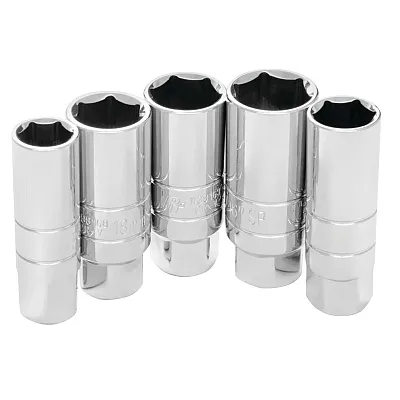 Performance Tool 3/8" Drive Spark Plug Socket Set (5-Piece)
