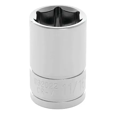 Performance Tool 1/2" Drive 6-Point Sae 11/16" Socket