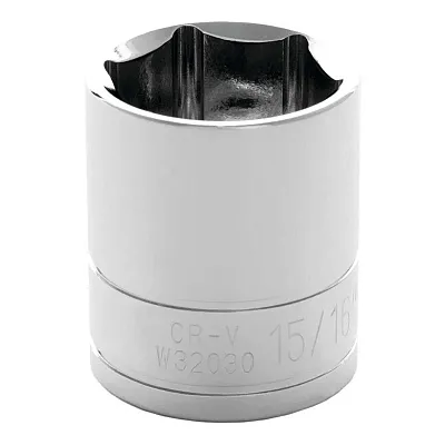 Performance Tool 1/2" Drive 6-Point Sae 15/16" Socket