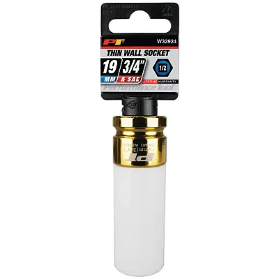 Performance Tool 1/2&quot; Drive 3/4&quot; (19 Mm) Thin Wall Socket