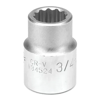 Performance Tool 3/4" Drive 3/4" 12-Point Sae Standard Socket
