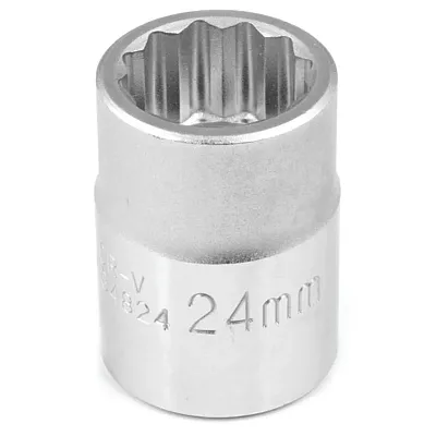 Performance Tool 3/4" Drive 24Mm 12-Point Metric Socket