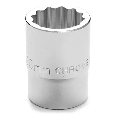 Performance Tool 3/4" Drive 26Mm 12-Point Metric Standard Socket