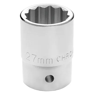 Performance Tool 3/4" Drive 27Mm 12-Point Metric Standard Socket
