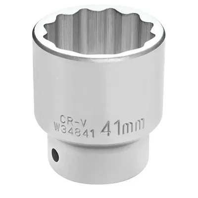 Performance Tool 3/4" Drive 41Mm 12-Point Metric Standard Socket
