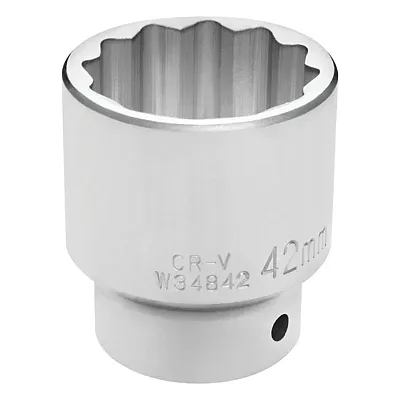 Performance Tool 3/4" Drive 42Mm 12-Point Metric Standard Socket