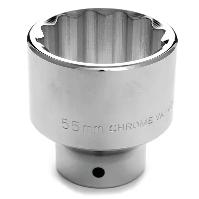 Performance Tool 3/4" Drive 55Mm 12-Point Metric Standard Socket