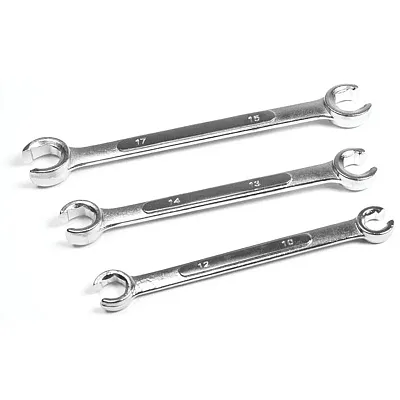 Performance Tool Metric Flare Nut Wrench Set (3-Piece Set)