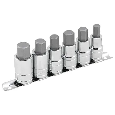 Performance Tool Hex Bit Socket Set 1/2" Drive (6 Piece)