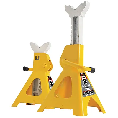 Performance Tool Ratchet Style 6-Ton Jack Stands - Yellow (Pair)