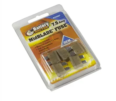 WIRTHCO 24357 Mid Blade Fuse-7.5 Amp