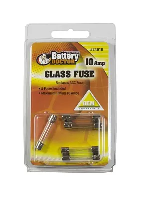 WIRTHCO 24610 Agc Glass Fuse-10 Amp