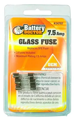 WIRTHCO 24707 Sfe Glass Fuse - 7.5A